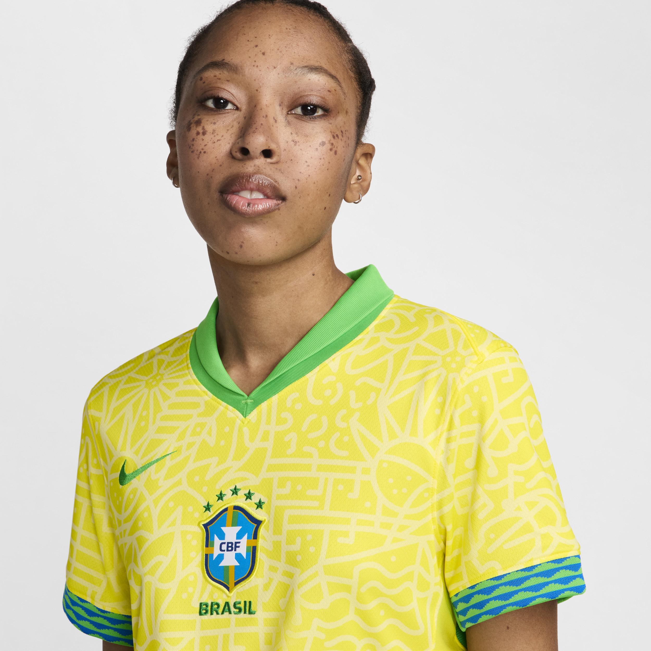 Brazil 2024 Stadium Home Nike Women's Dri-FIT Soccer Replica Jersey Product Image