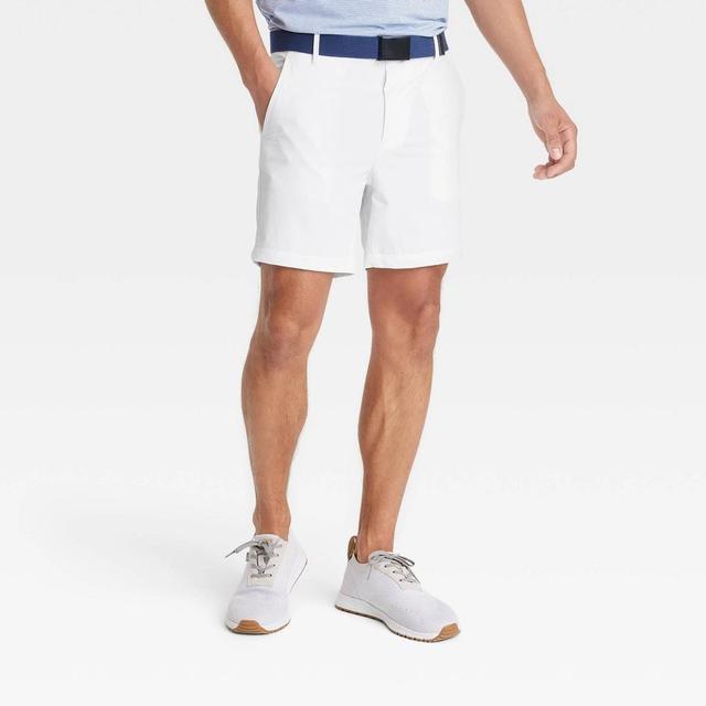 Mens Golf Shorts 7 - All In Motion White 40 Product Image