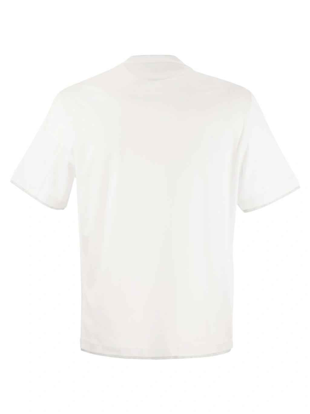 Slim Fit Crew Neck T Shirt In Lightweight Cotton Jersey Product Image