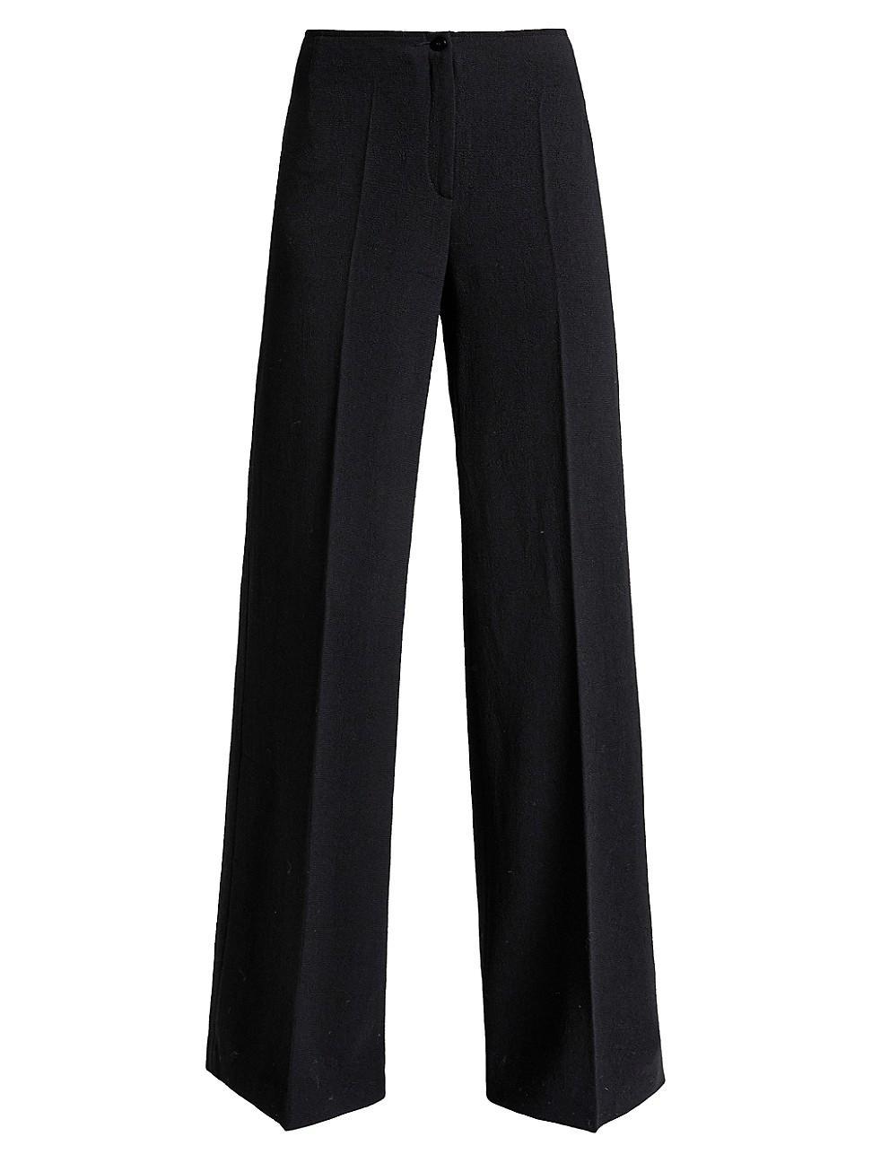 Womens Wool Wide-Leg Pants product image