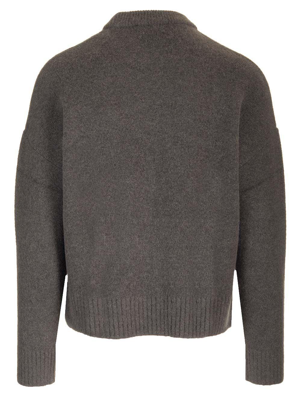 Ami De Coeur Crew Neck Sweater In Grey Product Image