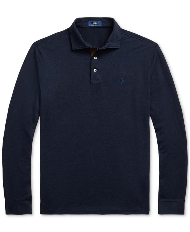 Polo Ralph Lauren Mens Custom Slim Fit Herringbone Polo Shirt Product Image