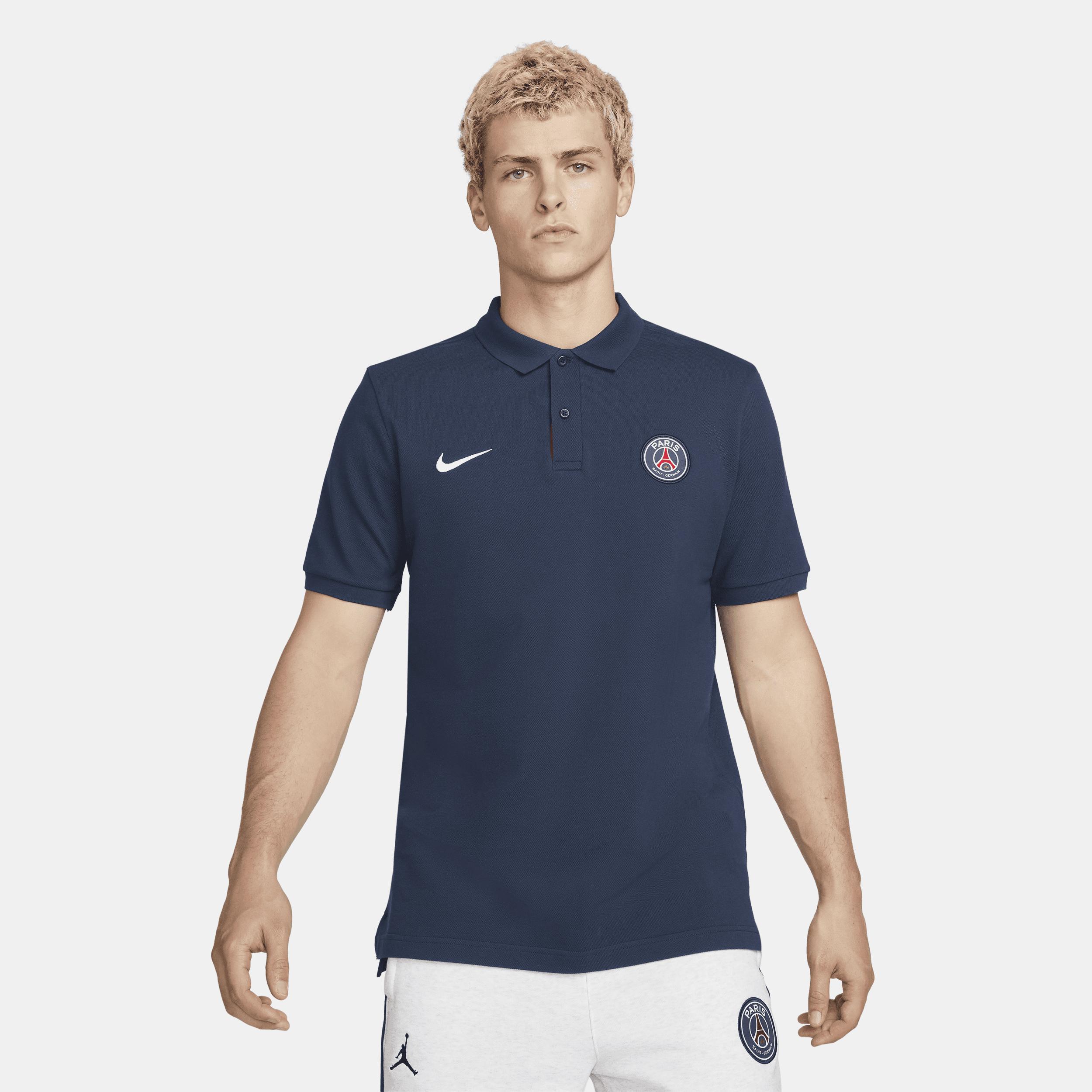 Mens Nike Navy Paris Saint-Germain Pique Polo Shirt Product Image