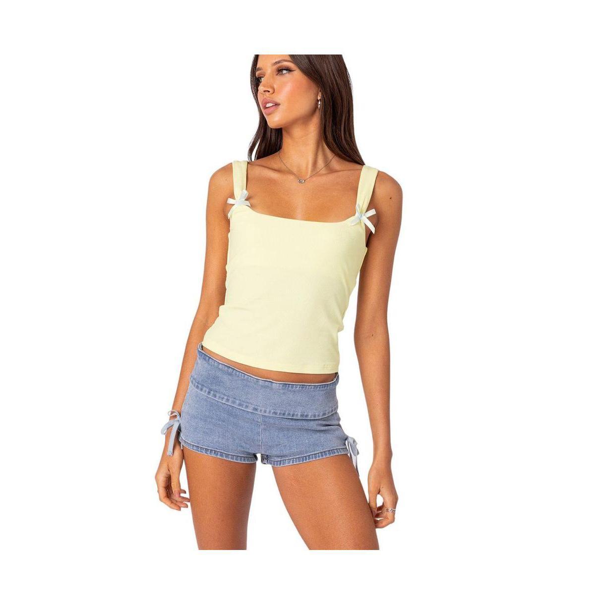 Edikted Womens Lola Ribbed Tank Top Product Image