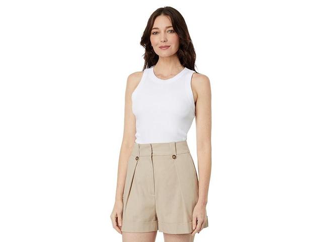 Michael Stars Gina Wide Binding Crop Tank Women's Clothing Product Image