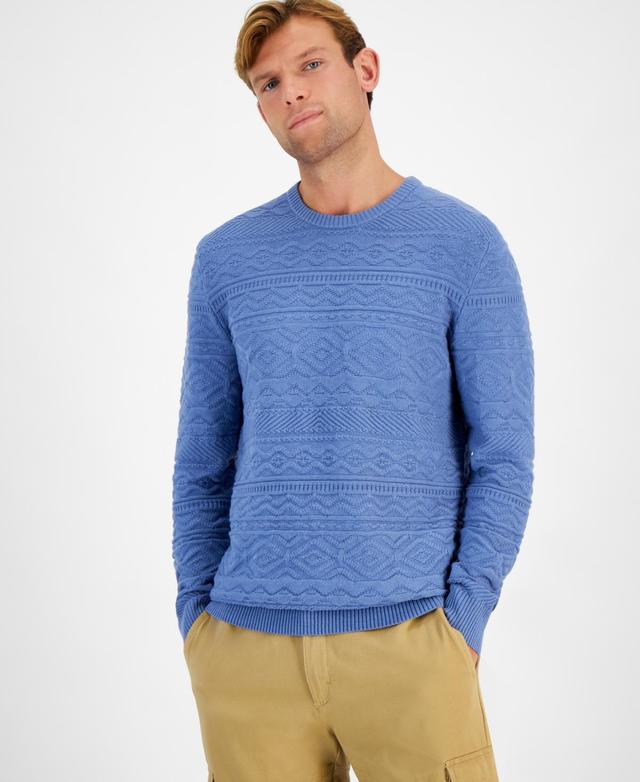 Club Room Mens Stitched Crewneck Sweater, Created for Macys Product Image