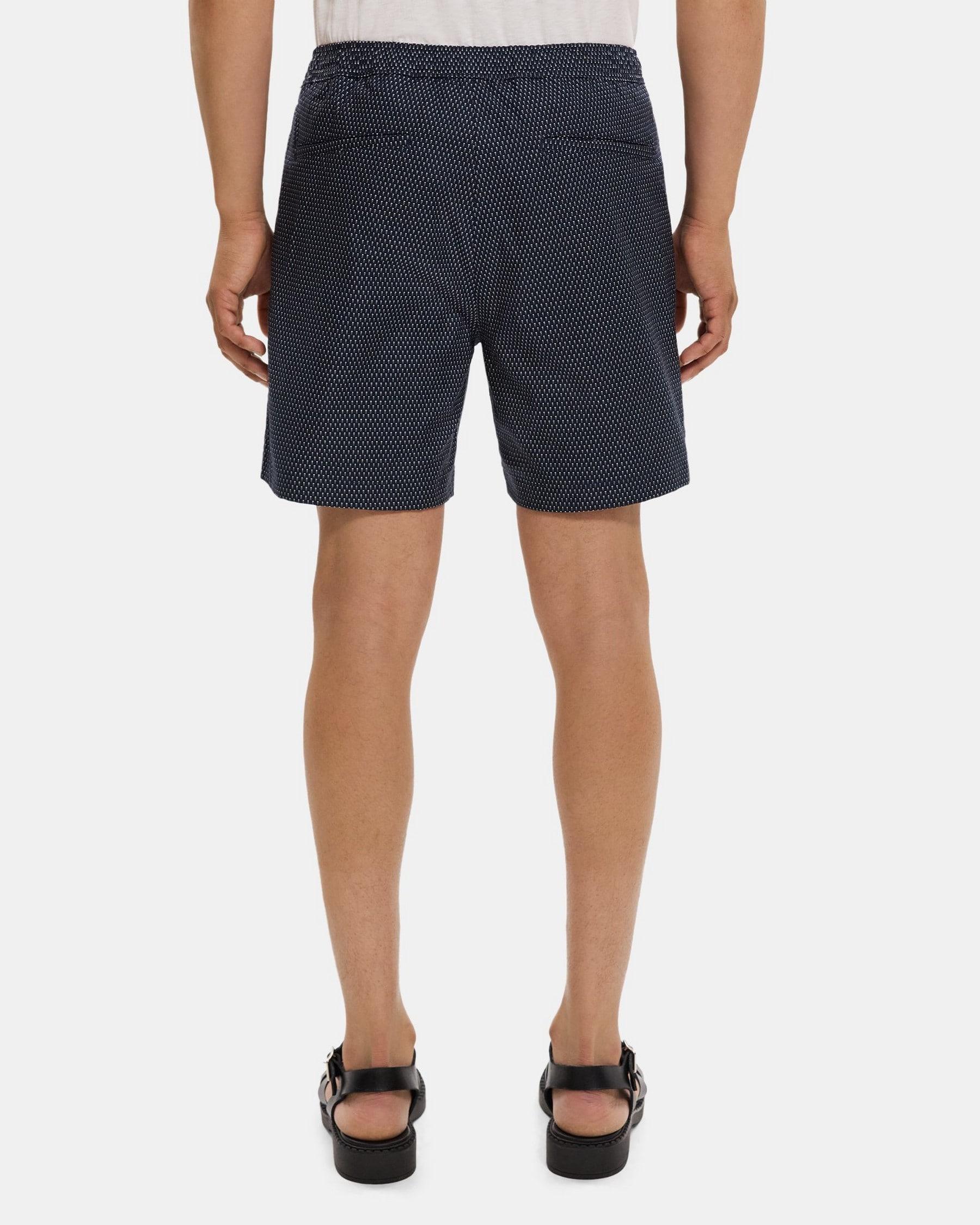 Tapered Drawstring Short in Cotton Ottoman Product Image