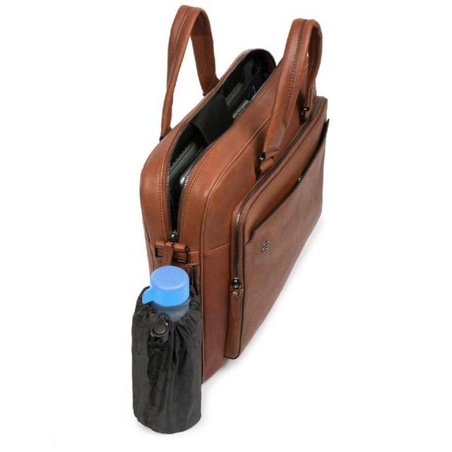 PIQUADRO Leather Brown Workbook Briefcase Product Image