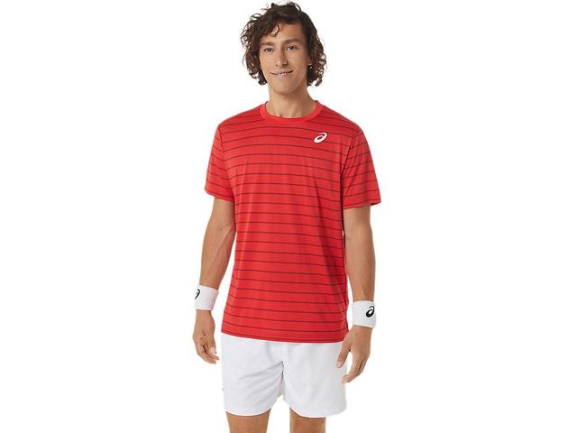 ASICS Men's Court Stripe Short Sleeve Top Product Image