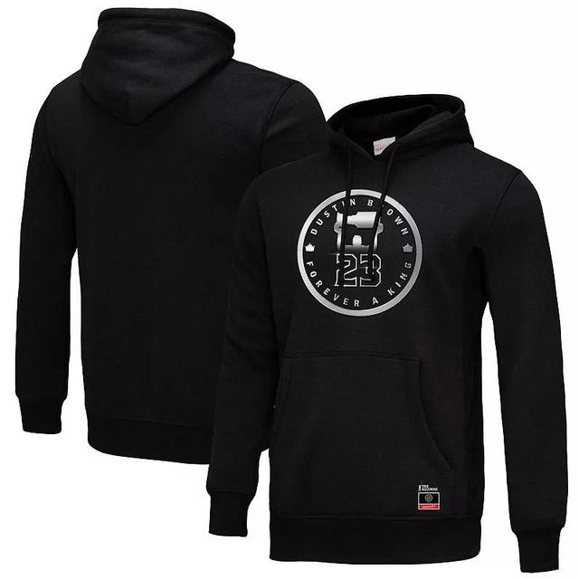 Mens Mitchell & Ness Dustin Brown Black Los Angeles Kings Forever A King Pullover Hoodie Product Image