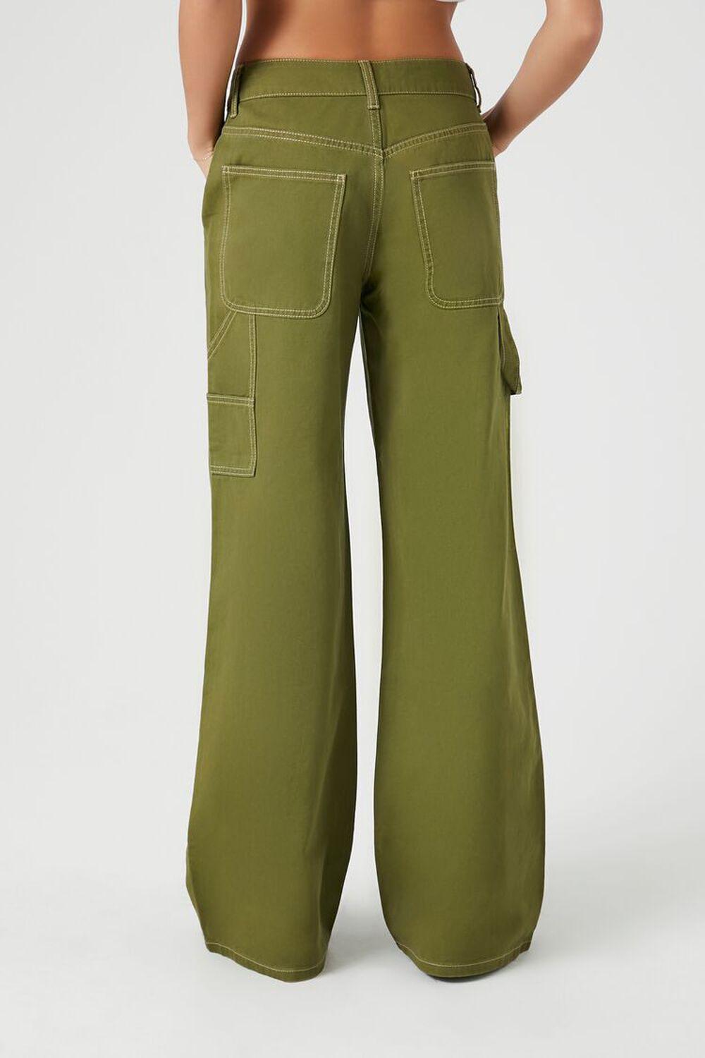 High-Rise Wide-Leg Utility Pants | Forever 21 Product Image