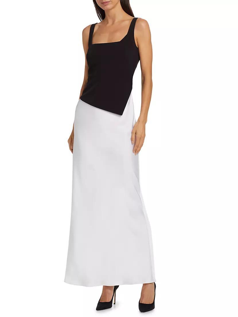 Kamila Two-Tone Asymmetric Gown Product Image