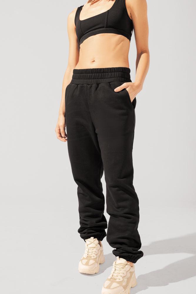 POPFLEX® Cloud Rollover Sweatpant - Black product image