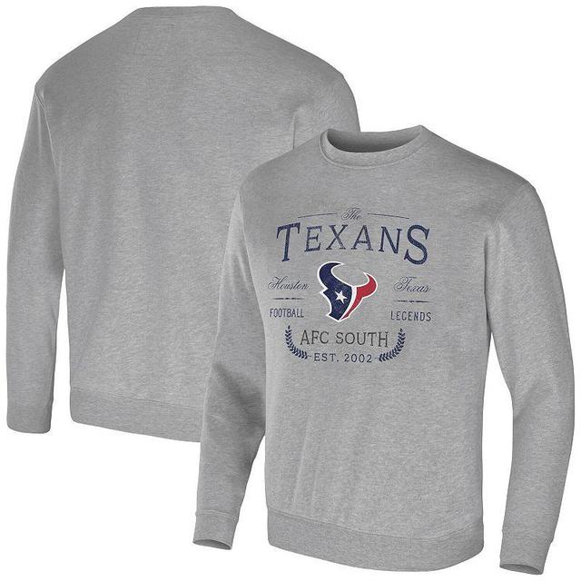 Mens Nfl x Darius Rucker Collection by Fanatics Heather Gray Houston Texans Pullover Sweatshirt Product Image