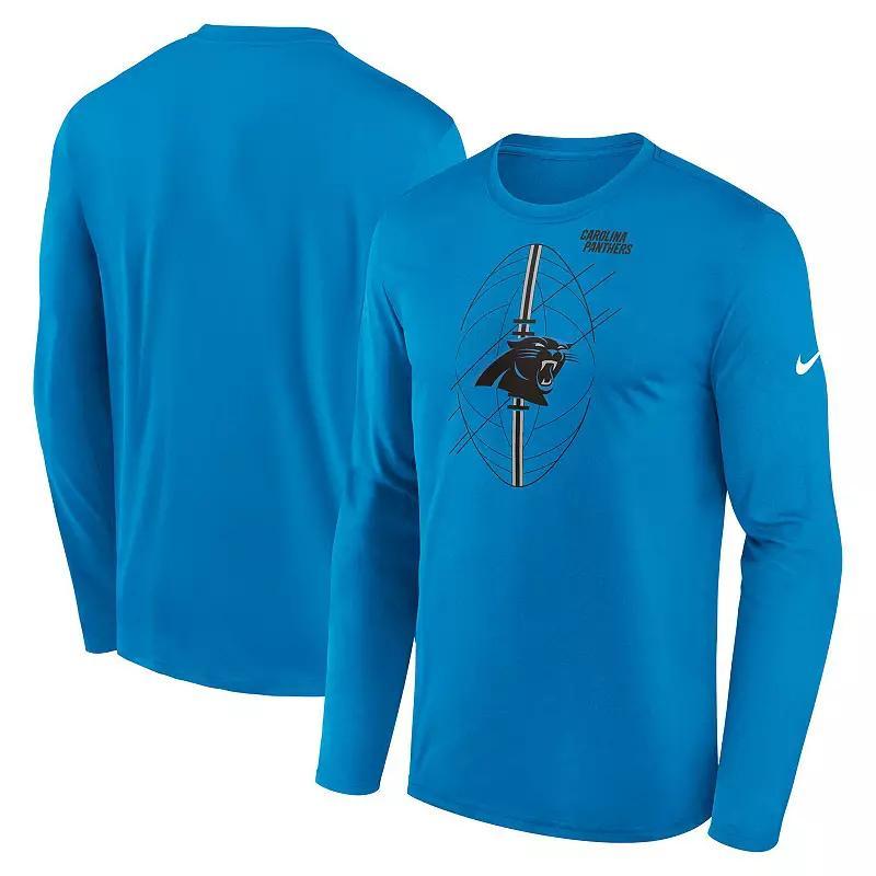 Mens Nike Blue Carolina Panthers Legend Icon Long Sleeve T-Shirt Product Image