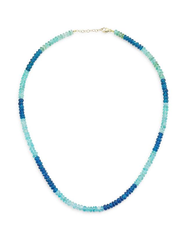 Womens Arizona 14K Yellow Gold & Apatite Beaded Necklace Product Image