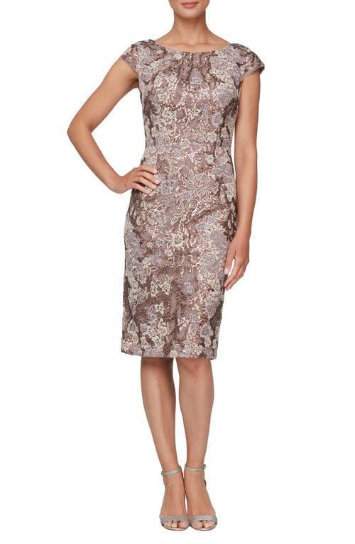 Alex Evenings Embroidered Sheath Dress Product Image