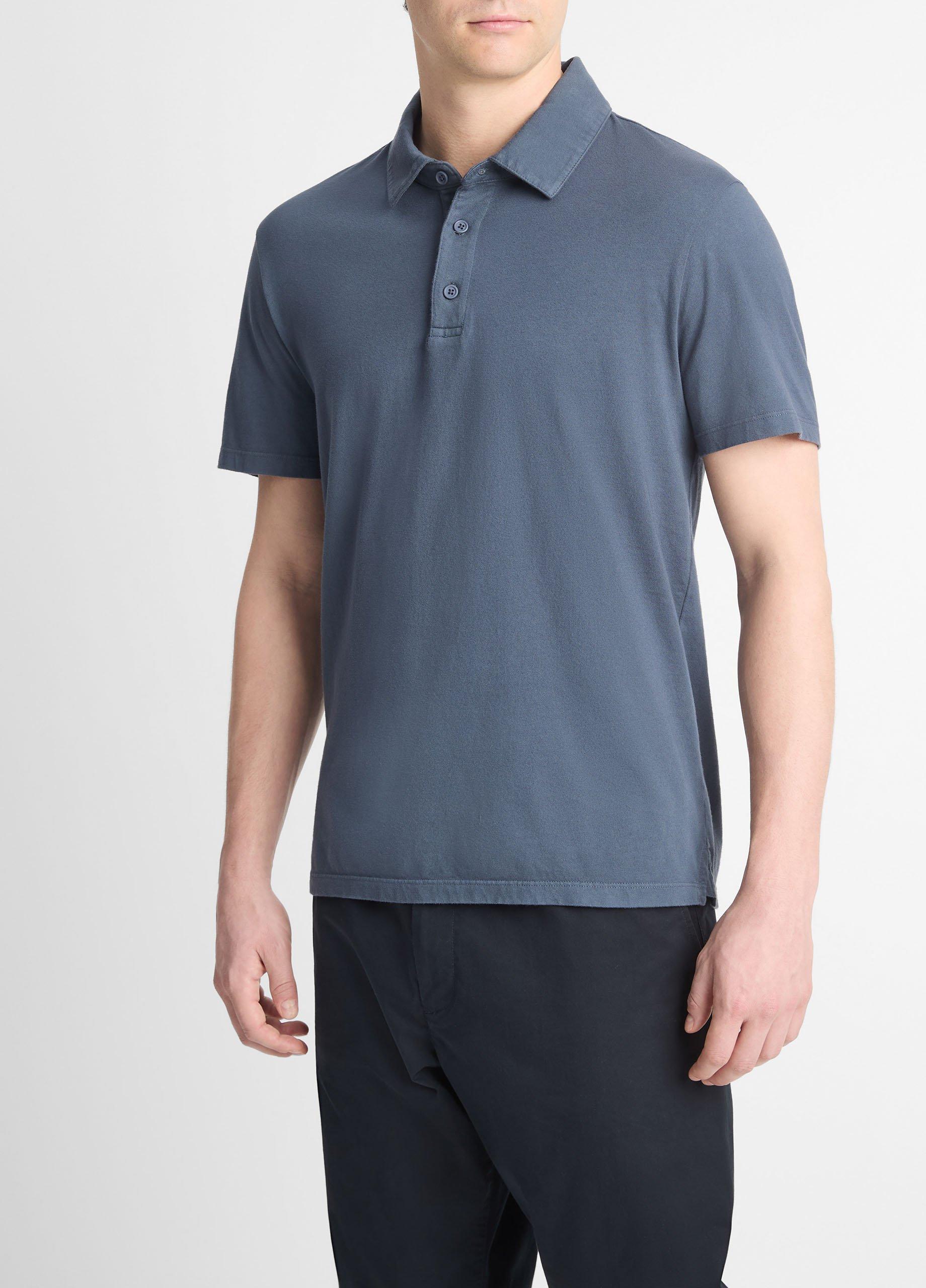 Garment Dye Cotton Polo Shirt Product Image