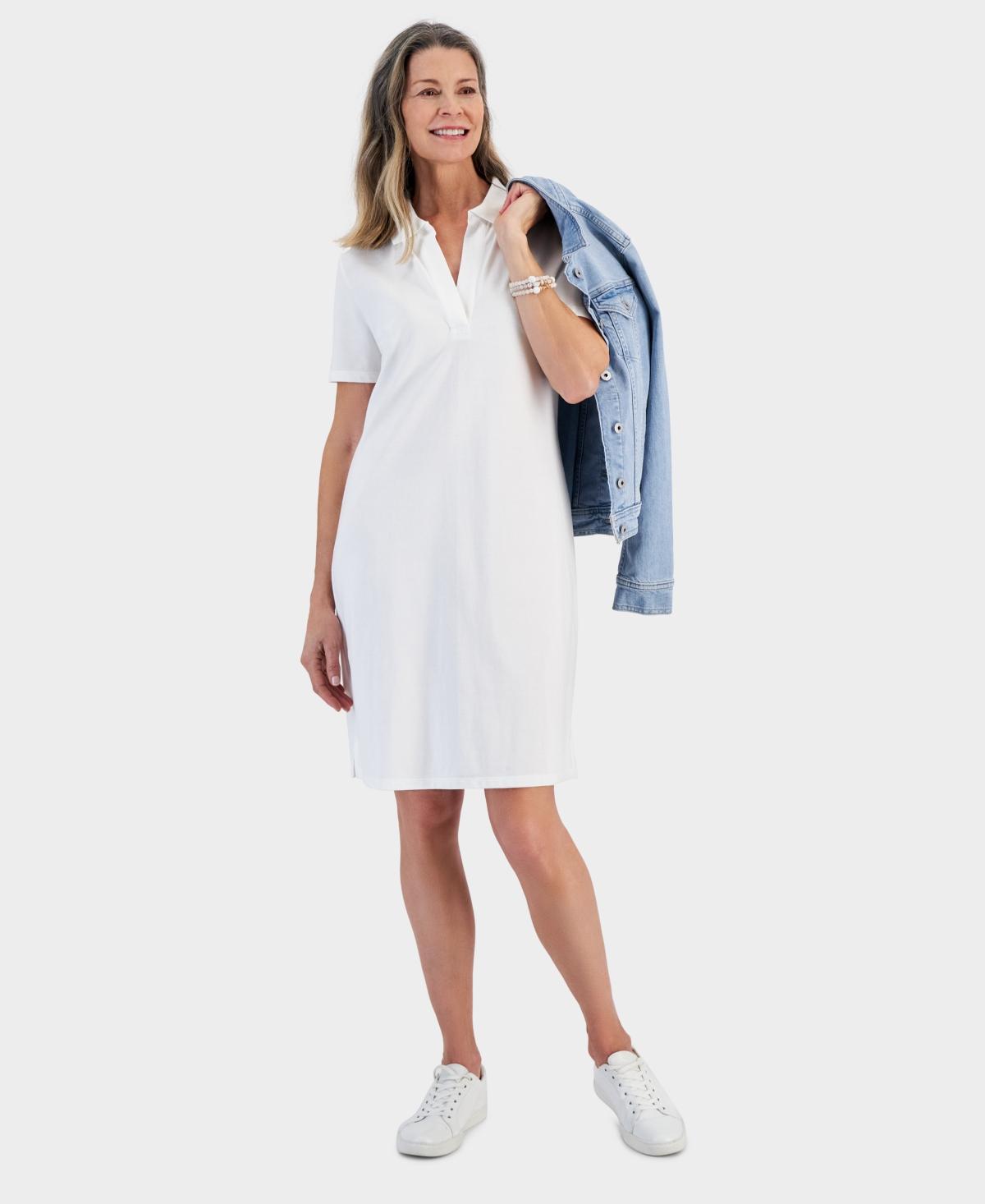 Style & Co Womens Cotton Polo Dress, Created for Macys Product Image