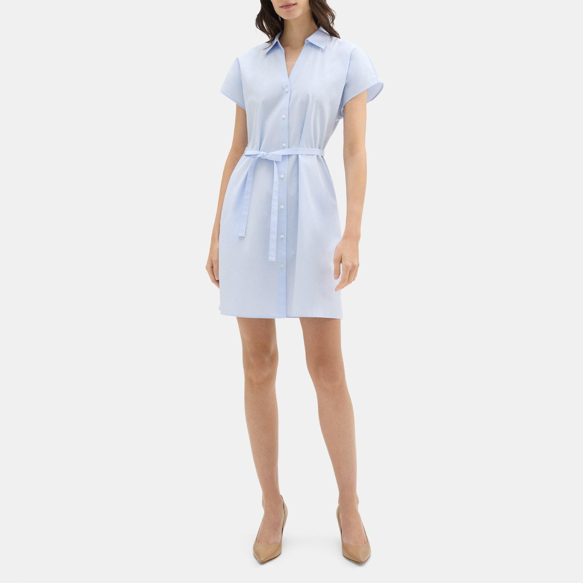 Cotton Dolman Sleeve Shirt Dress | Theory Outlet Product Image