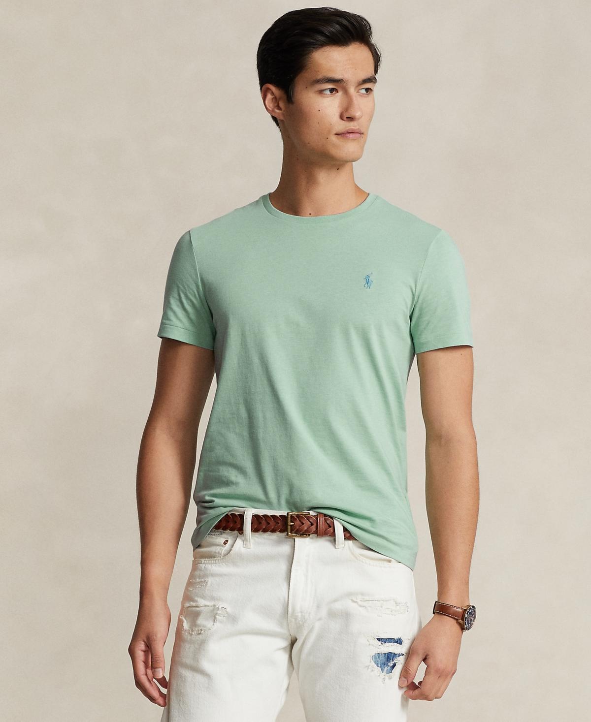 Polo Ralph Lauren Classic Fit Crew Neck Tee (Maidstone Blue) Men's T Shirt Product Image