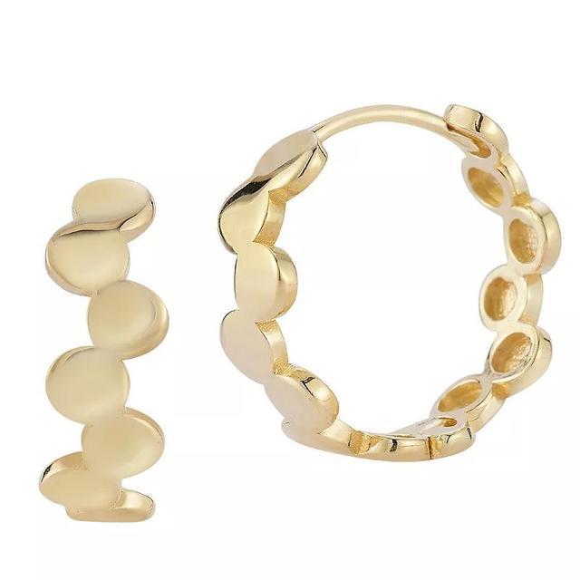 LUMINOR GOLD 14k Gold Bubble Huggie Earrings, Womens Product Image