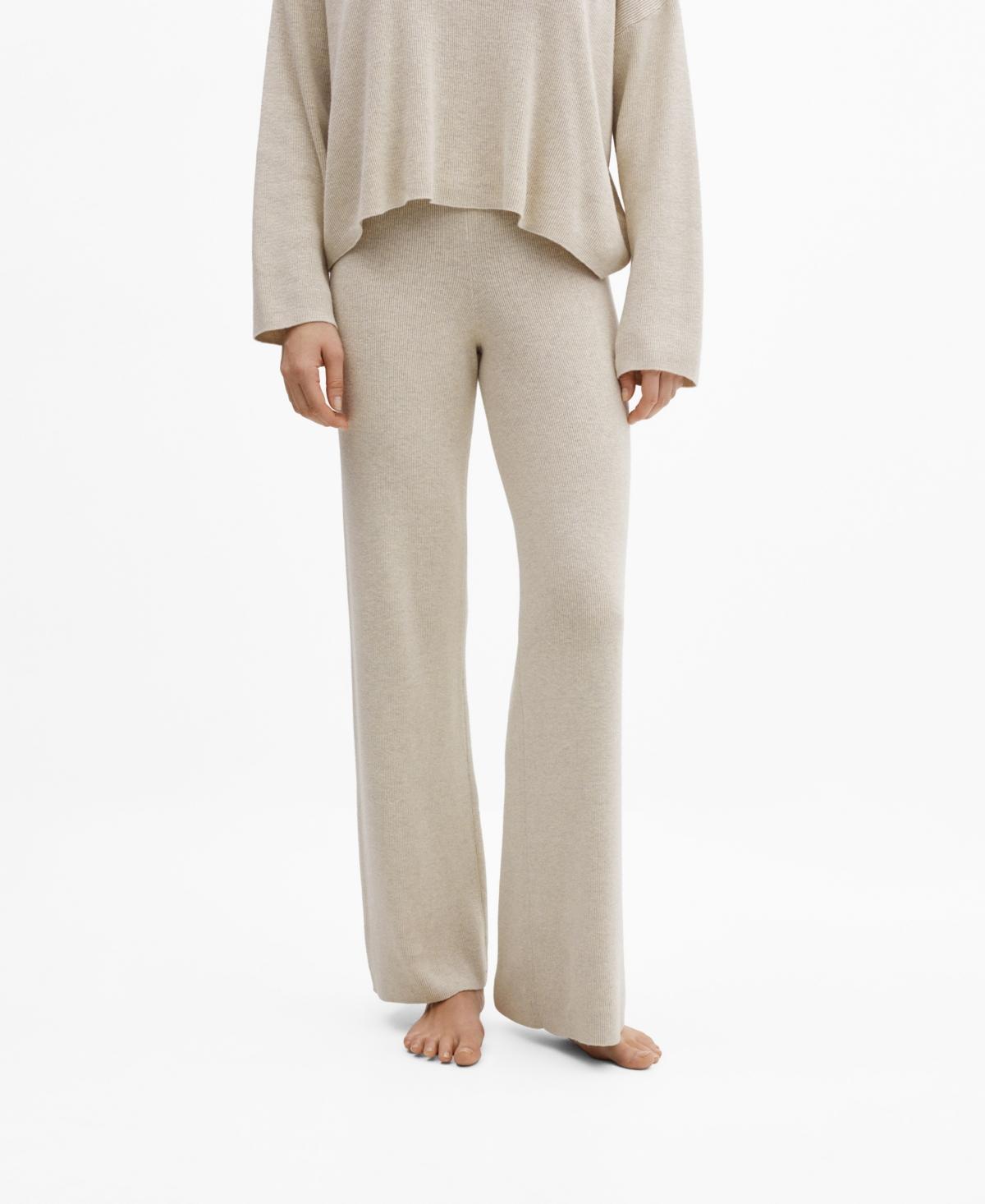 Mango Womens Straight Knitted Pants product image