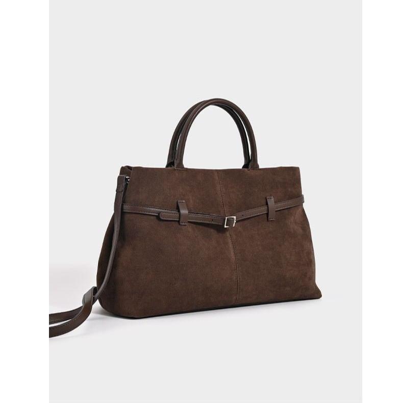 Faux Leather Plain Crossbody Bag Product Image