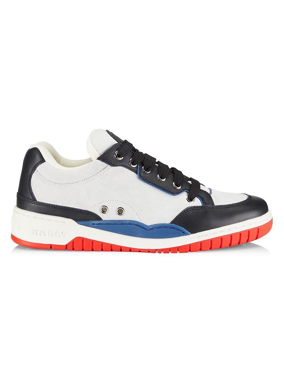 Mens Leather Low-Top Sneakers Product Image