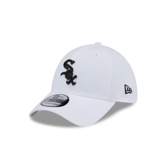 Chicago White Sox Optic White 39THIRTY Stretch Fit Hat Male Product Image