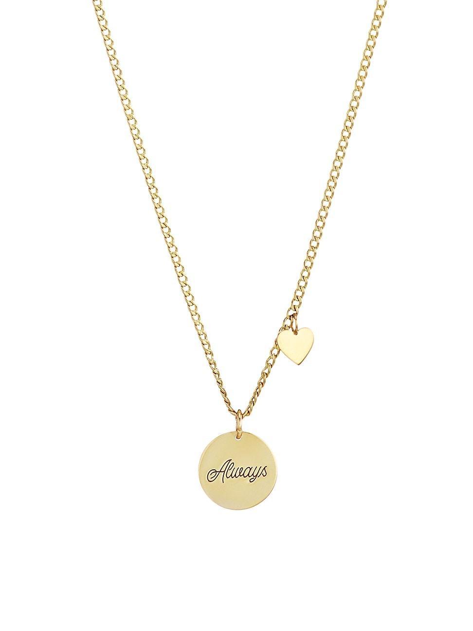 Womens Amore 14K Yellow Gold Pendant Necklace Product Image