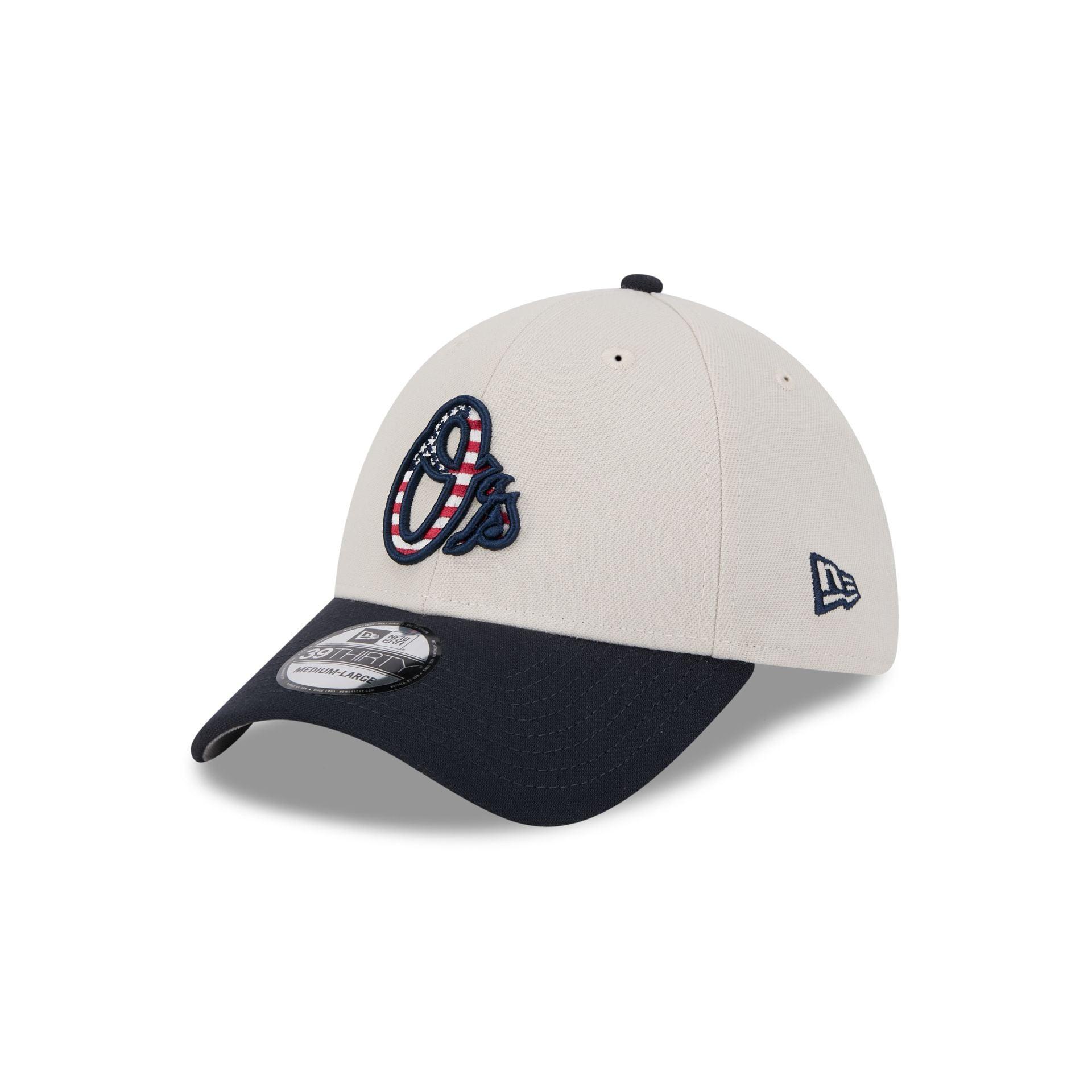 Baltimore Orioles Independence Day 2024 39THIRTY Stretch Fit Hat Male Product Image