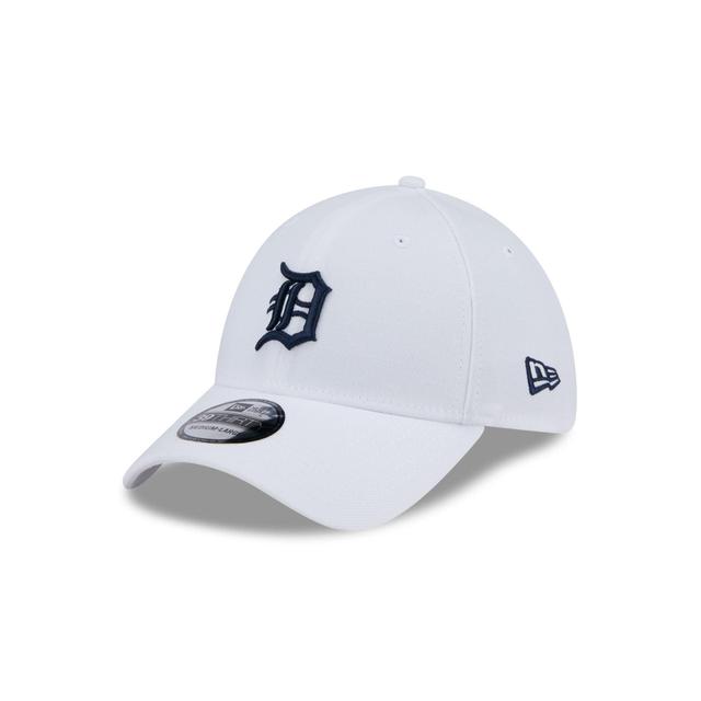 Detroit Tigers Optic White 39THIRTY Stretch Fit Hat Male Product Image