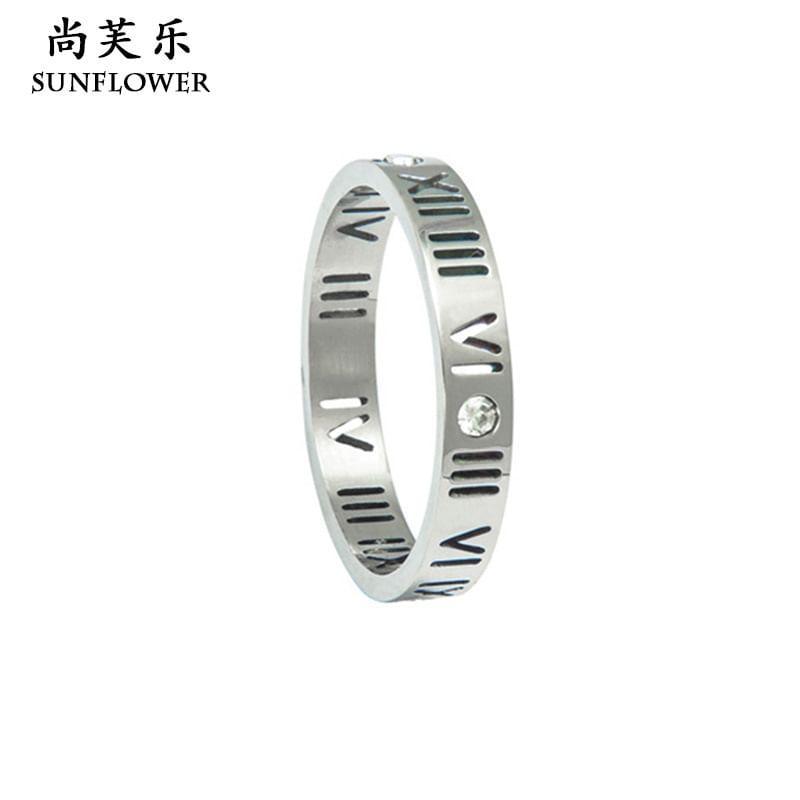 Couple Matching Roman Numeral Ring Product Image