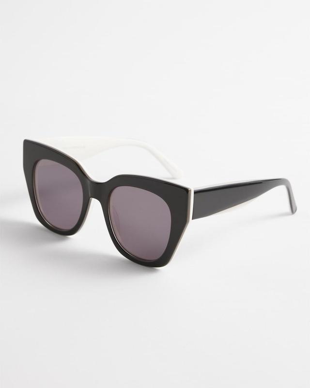 Chico's Black/White Cateye Sunglasses Product Image