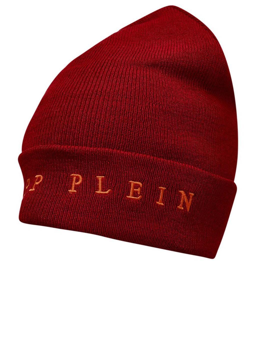 Wool Blend Red Beanie Product Image