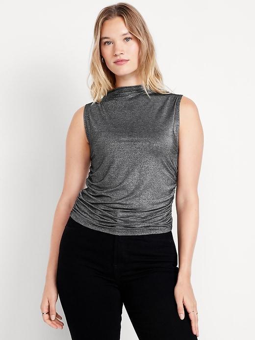 Ruched Shine Top Product Image