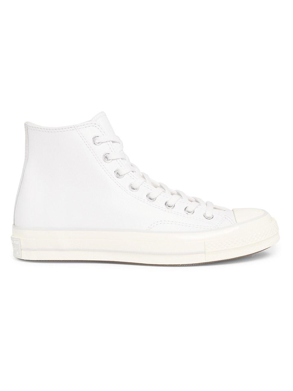 Mens Unisex Chuck 70 Leather High-Top Sneakers Product Image