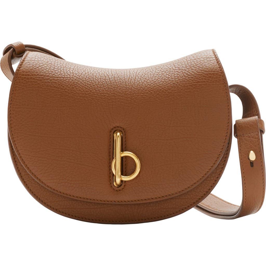 BURBERRY Rocking Horse Leather Crossbody Bag In Hazel Product Image