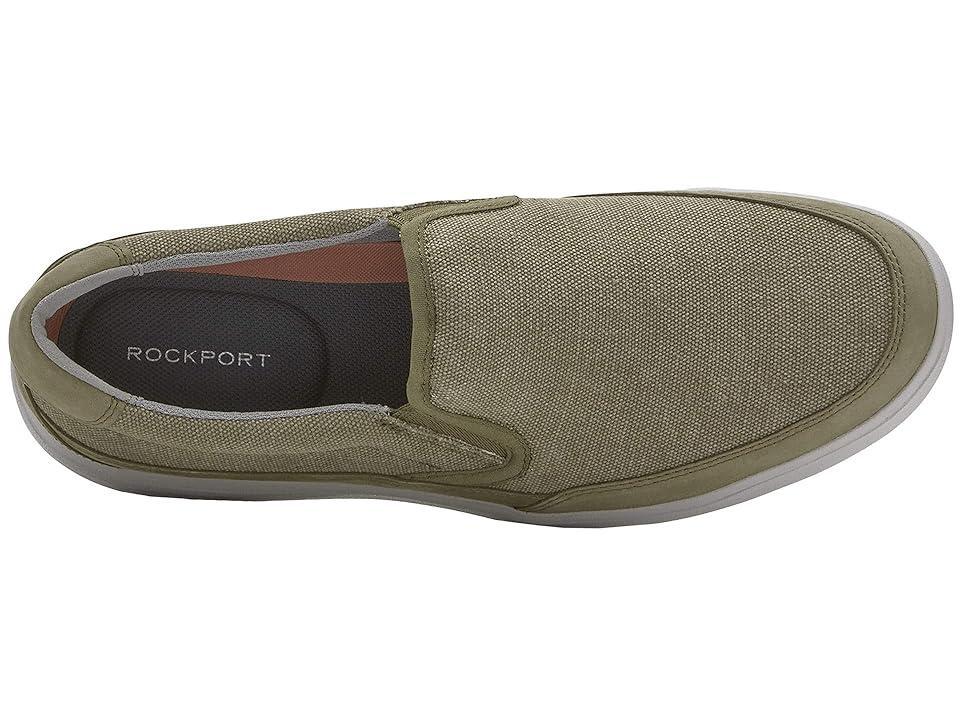 Rockport Beckwith Double Gore Slip-On Canvas/Nubuck) Men's Shoes Product Image