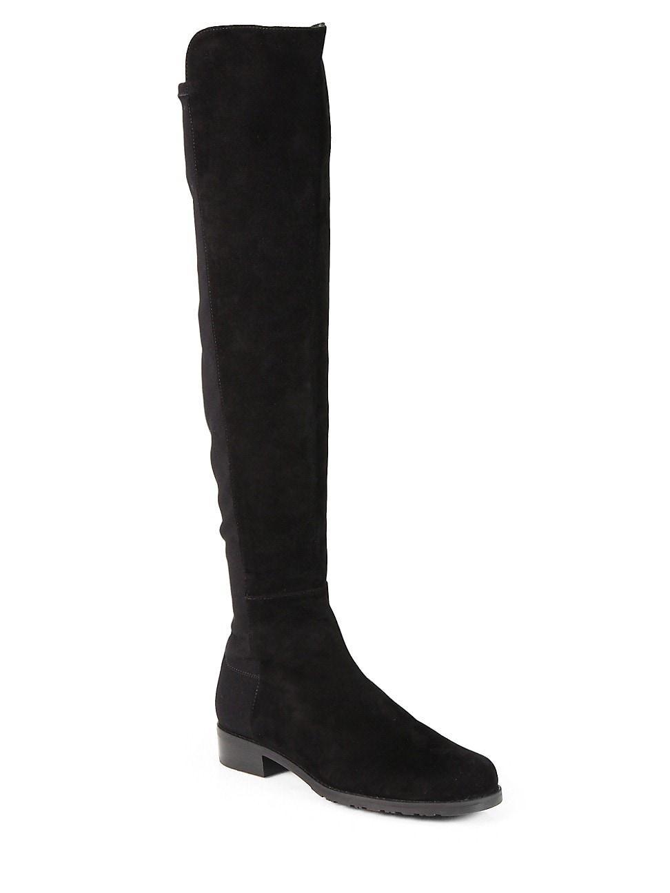 Womens 5050 Over-The-Knee Stretch-Suede Boots product image