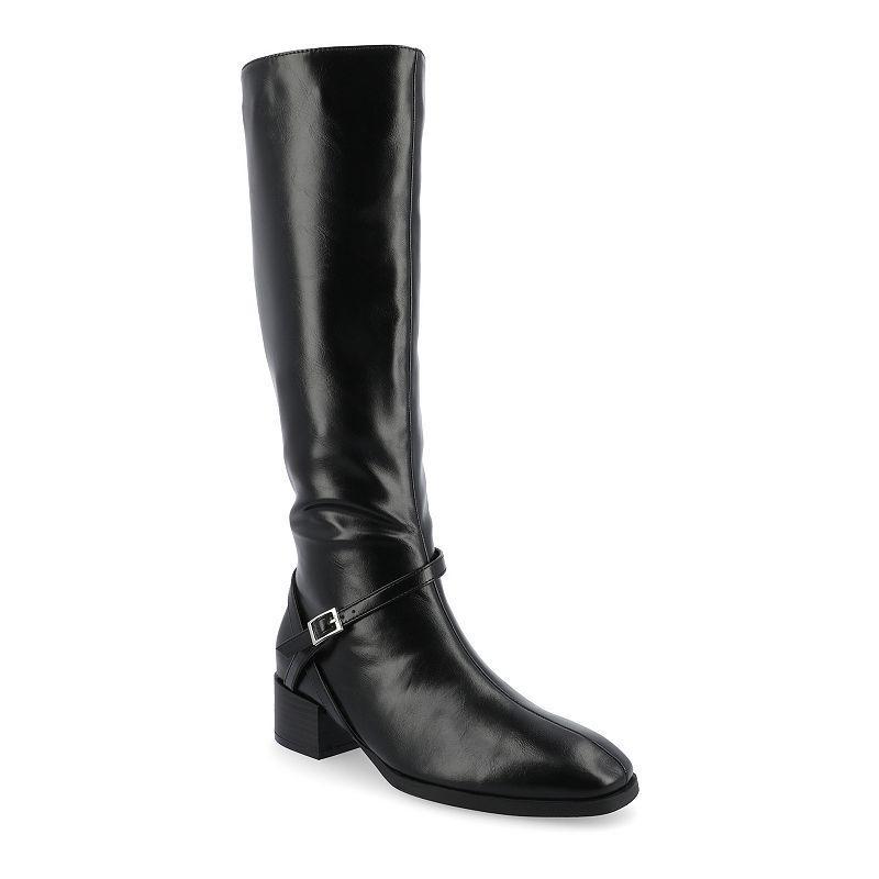 Journee Collection Womens Rhianah Block Heel Knee High Boots Product Image