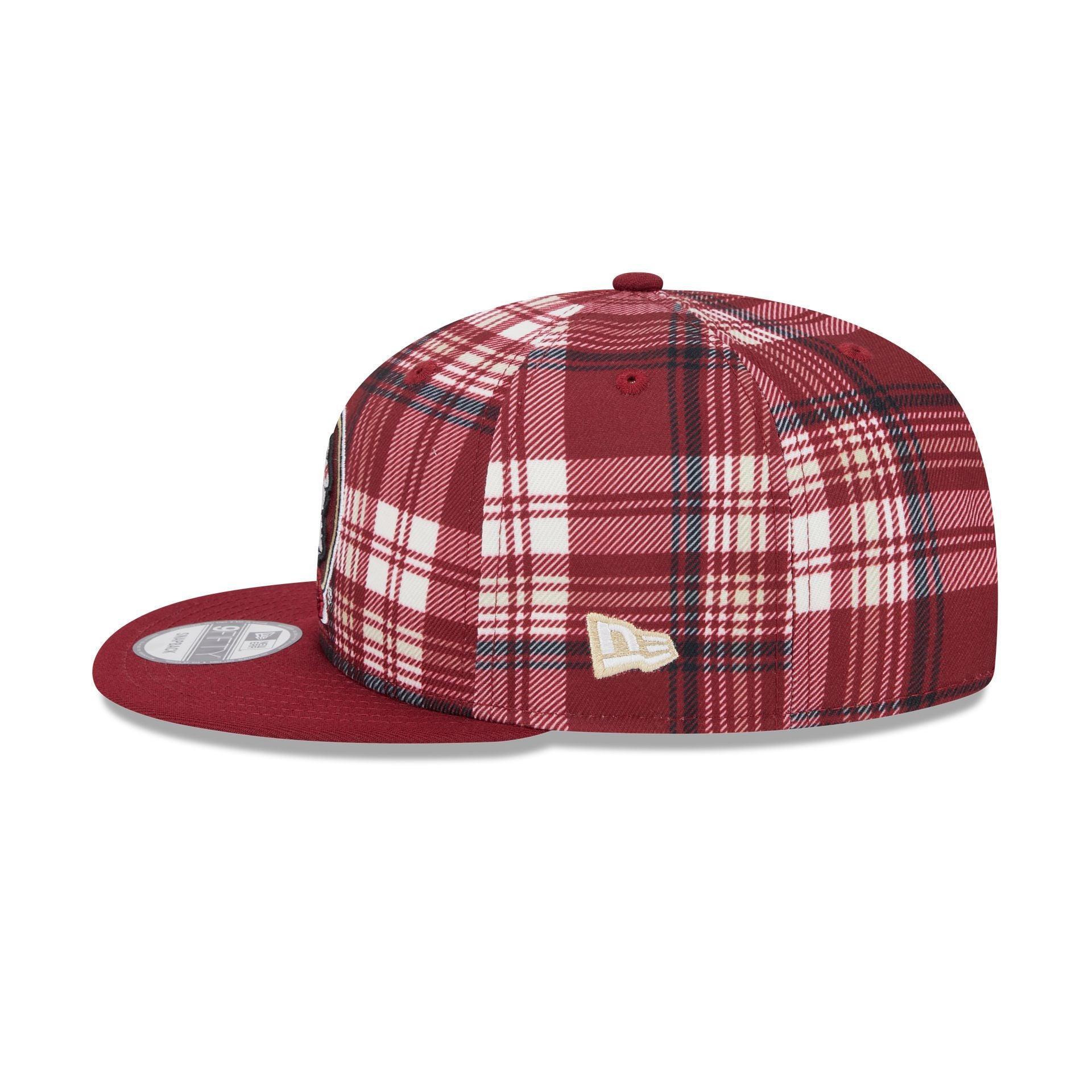 Florida State Seminoles Plaid 9FIFTY Snapback Hat Male Product Image