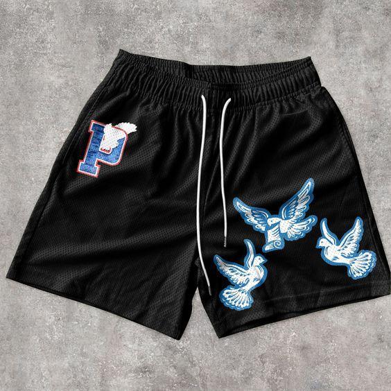 Peace Dove Casual Mesh Shorts Product Image