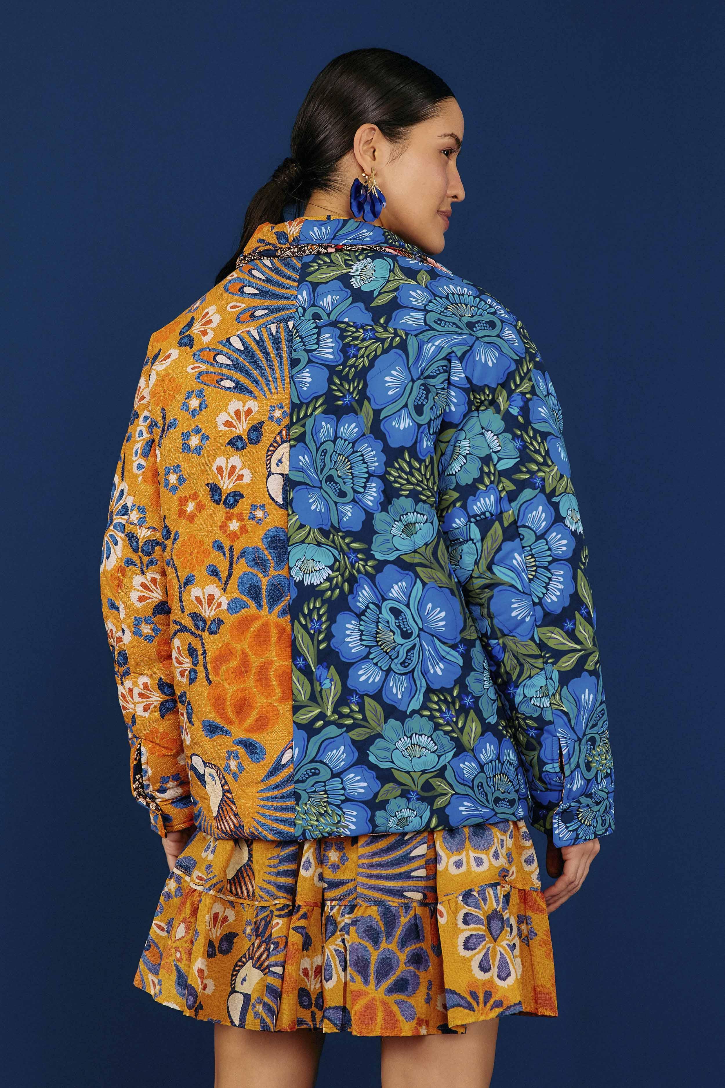 Mixed Yawanawa Reversible Puffer Jacket Product Image