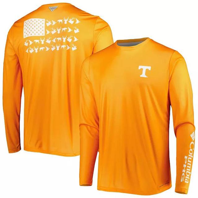 Mens Columbia Tennessee Tennessee Volunteers Terminal Shot Omni-Shade Omni-Wick Long Sleeve T-Shirt Product Image