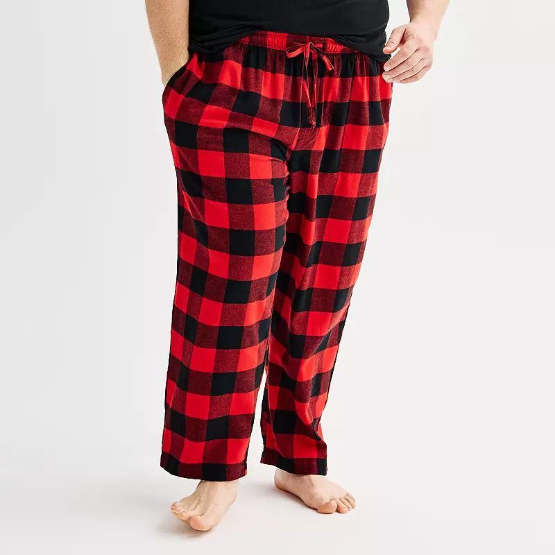 Big & Tall Sonoma Goods For Life Flannel Drawstring Pajama Pants, Mens Product Image