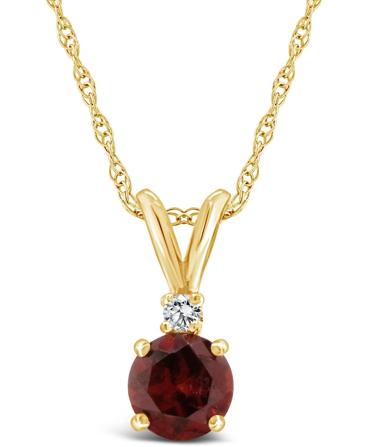 Celebration Gems 14k Gold Amethyst & Diamond Accent Pendant Necklace, Womens 14k Whgold Product Image