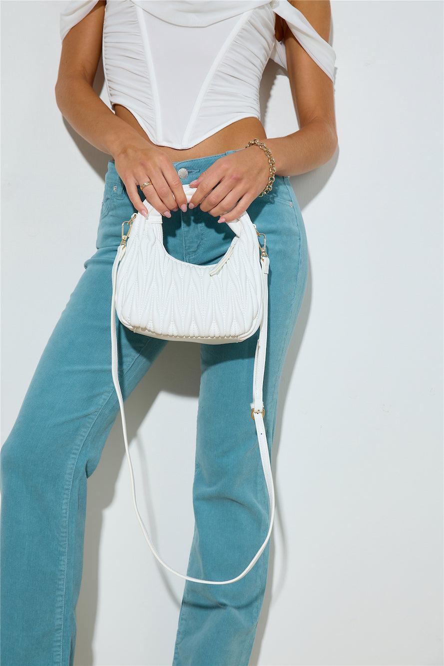 BILLINI Morgan Bag White Quilted Product Image