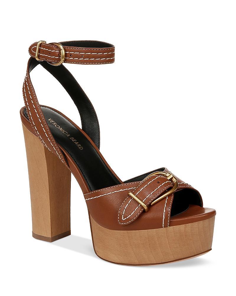 Veronica Beard Womens Leonarda Ankle Strap Platform Sandals Product Image